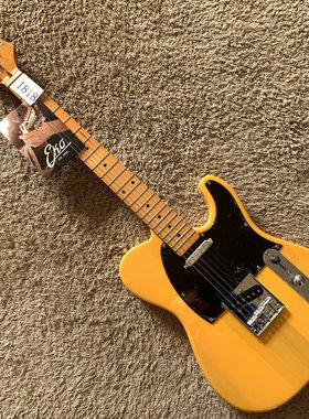 意大利品牌 EKO TL 电吉他 TELE 22品 枫木指板 奶黄色 弦穿体