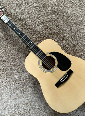 Redding 41英寸合板民谣木吉他 圆角 D桶原木色初学入门 库存