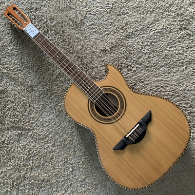 十弦红松桃花芯木民谣木吉他面单板跨界渔夫电箱 库存20品专业级
