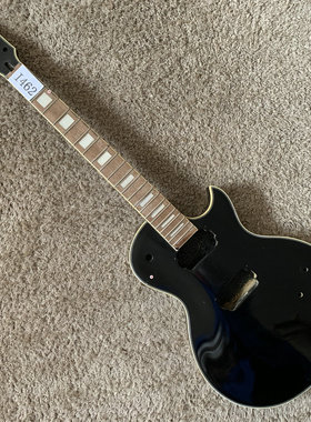 库存 JD杰克丹尼 LP 电吉他 Custom J&D 22品黑色半成品 完成瑕疵
