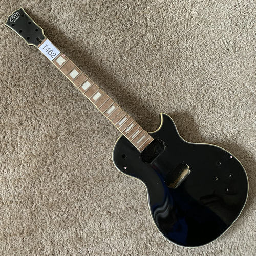 库存 JD杰克丹尼 LP 电吉他 Custom J&D 22品黑色半成品 完成瑕疵