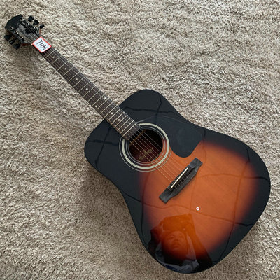 原声云杉合板日落色民谣木吉他