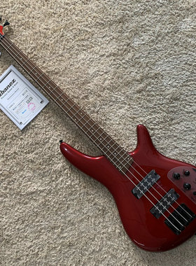 印尼产  IBANEZ 依班娜 爱宾斯 SR300E 电贝司贝斯金属红色 微瑕