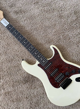 意大利EKO ST款式电吉他单摇极地白色单单双拾音器珍珠红护板微瑕