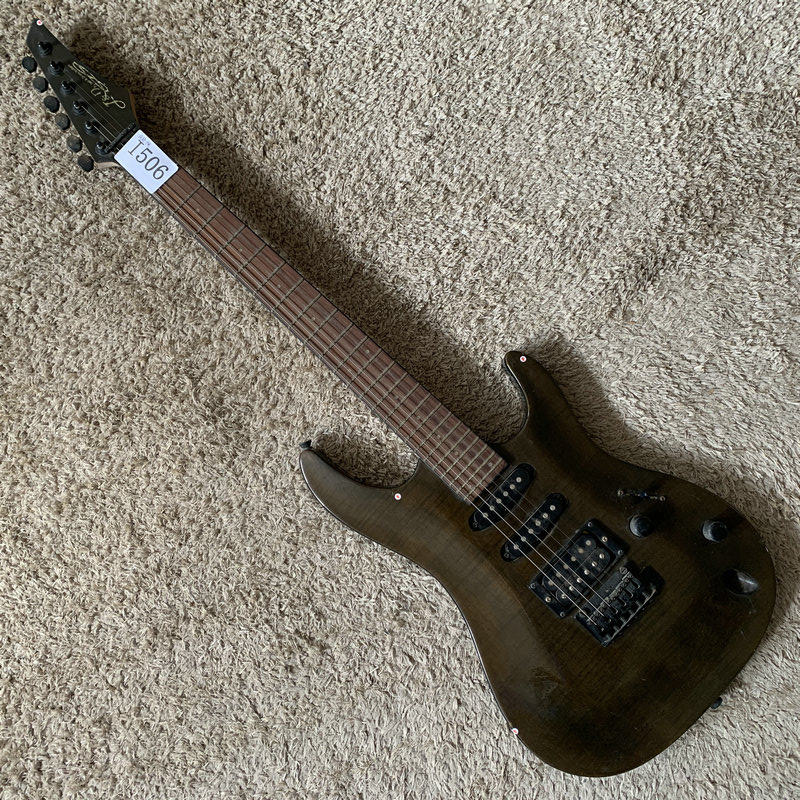 库存样品 JD杰克丹尼小双摇电吉他 J&D 24品虎纹单单双拾音器瑕疵