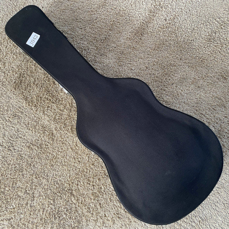 40英寸 密码锁民谣木吉他琴箱 琴盒硬盒黑色内里绒布库存老旧微瑕