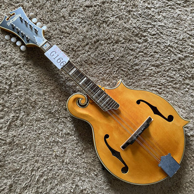 美国安吉利克 D'Angelico曼陀铃吉他电箱云杉枫木全单板库存微瑕