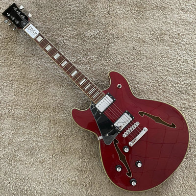 国外品牌 Harley Benton 335款 爵士JAZZ 电吉他左手反手微瑕酒红
