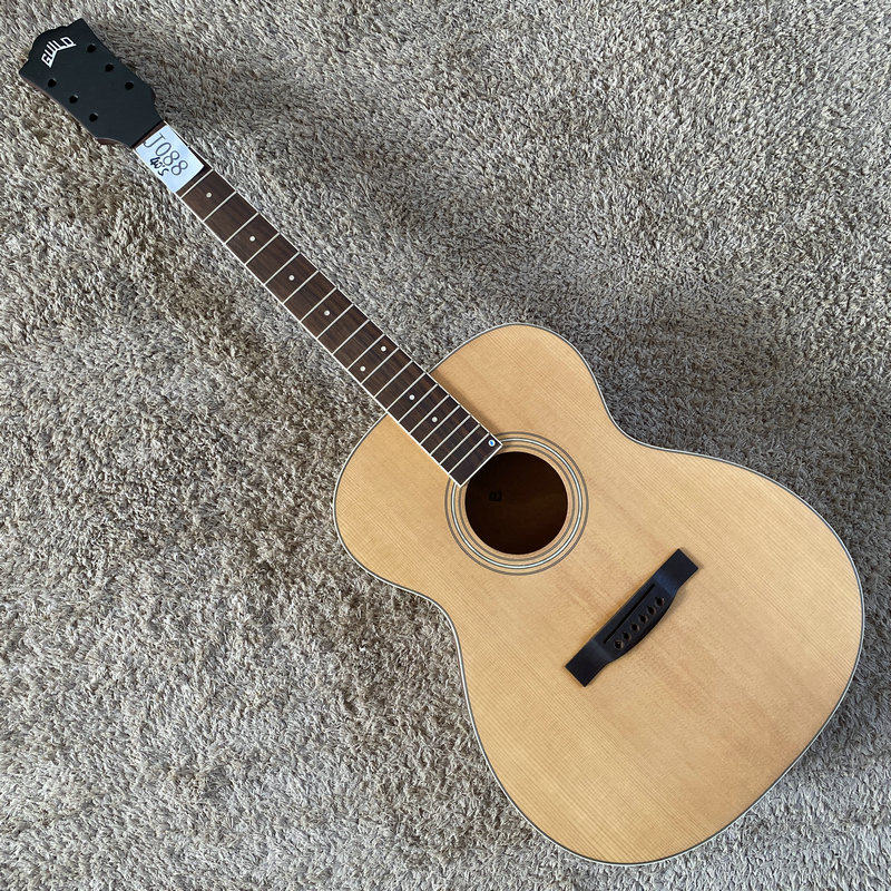 美国品牌 民谣木吉他面单板DIY 40英寸OM桶 半成品 箱体球面设计