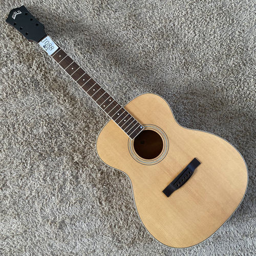 美国品牌 民谣木吉他面单板DIY 40英寸OM桶 半成品 箱体球面设计