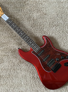 出口库存Antique Noel  ST款式 电吉他单摇 金属红色 单单双入门