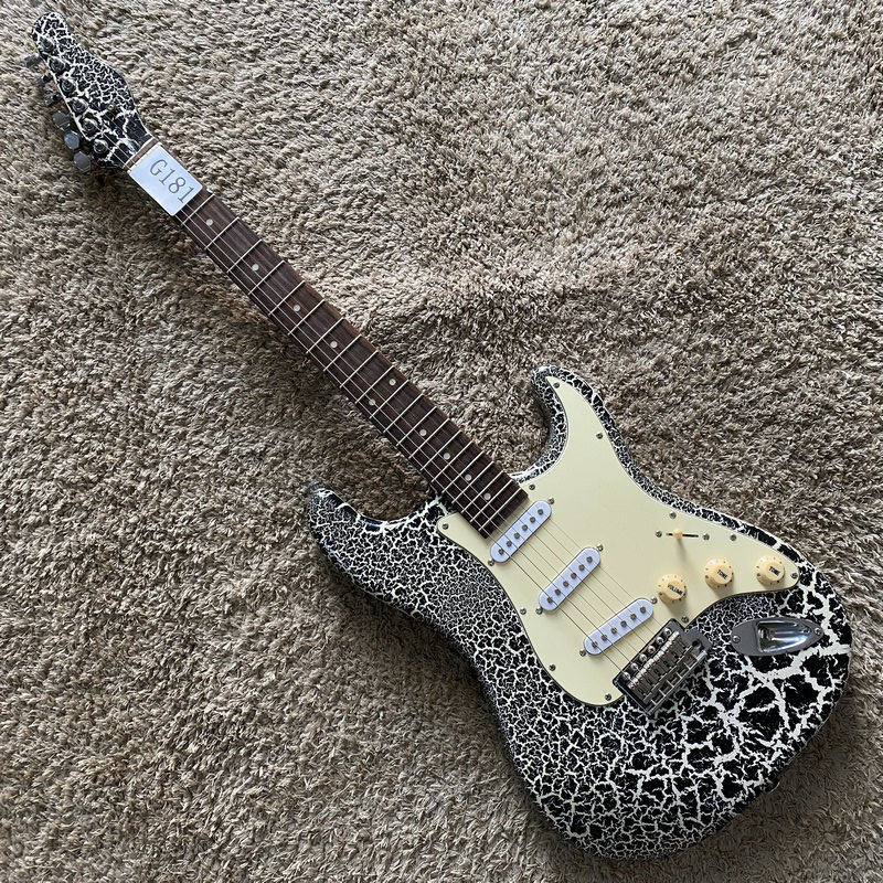 库存 老法-利达电吉他ST 款式单摇三单拾音器 爆裂纹初学入门微瑕