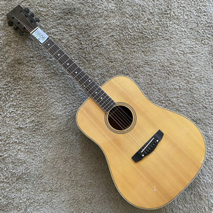 库存瑕疵 41英寸云杉桃花心木民谣木吉他面单板原木色装饰道具琴