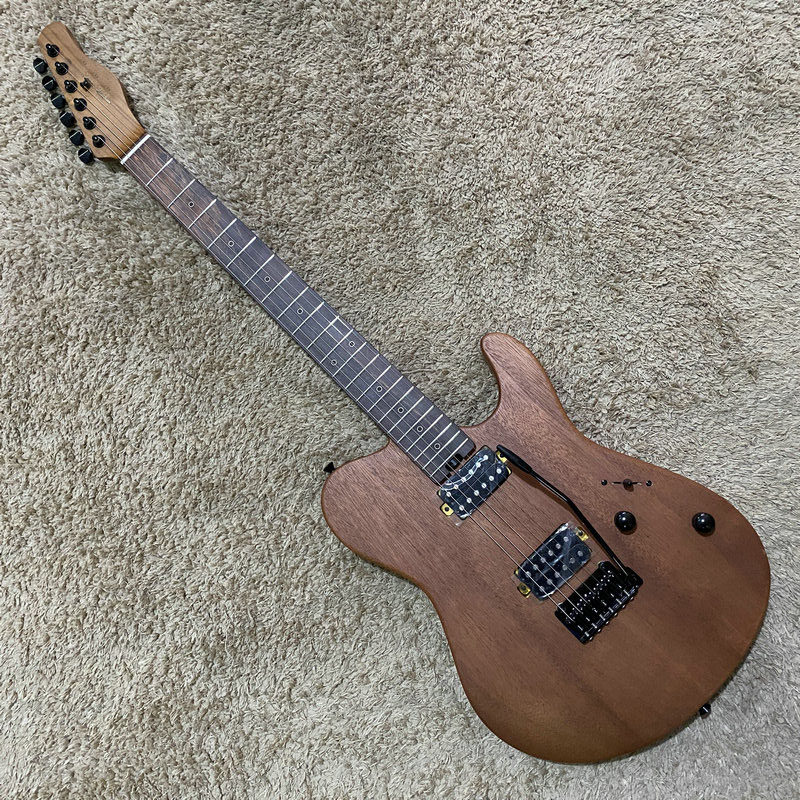 出口国外TL款式电吉他小双摇摇 非洲桃花芯木 锁弦钮 原木色TELE