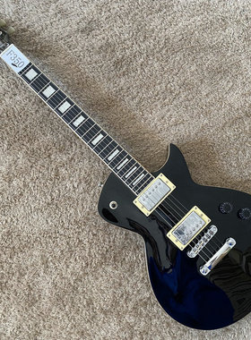 巴西 Tagi-ma 无标 LP Mirach 电吉他 22品 桃花心库存 黑色 微瑕