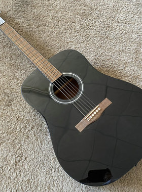 Fen-der F家 CD60 41英寸云杉木民谣木吉他合板库存黑色微瑕初学