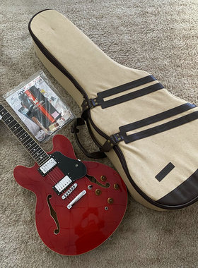库存 Xavier 塞维尔 Jazz 335款爵士电吉他 F孔半空心红色送包