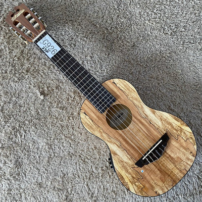 安吉利克 D'Angelico 6弦古典吉他 电箱 28英寸小吉他地图纹 微瑕