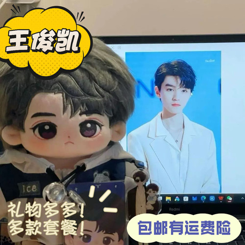 王俊凯娇兰棉花娃娃20cm明星周边