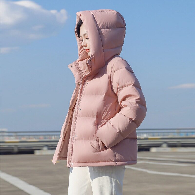 2025年新款韩版羽绒棉服女短款冬季学院加厚小个子面包服棉袄女冬