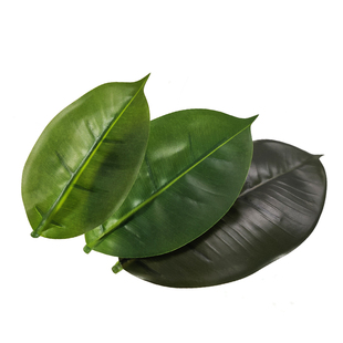 仿真绿色叶子 橡皮树叶 家居装饰绿植搭配叶片 婚礼签到标签道具