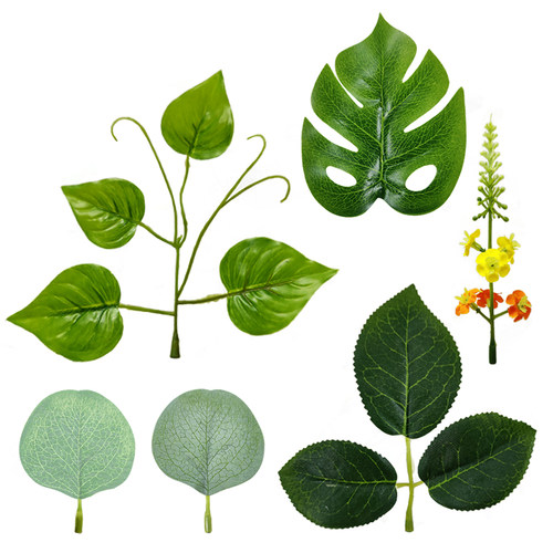 仿真叶爬山虎尤加利森系绿色树叶