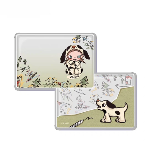 正品现货泡泡玛特zsiga证件保护套pvc材质可爱盲盒周边送人礼物