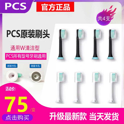 PCS荷兰软毛替换声波电动牙刷