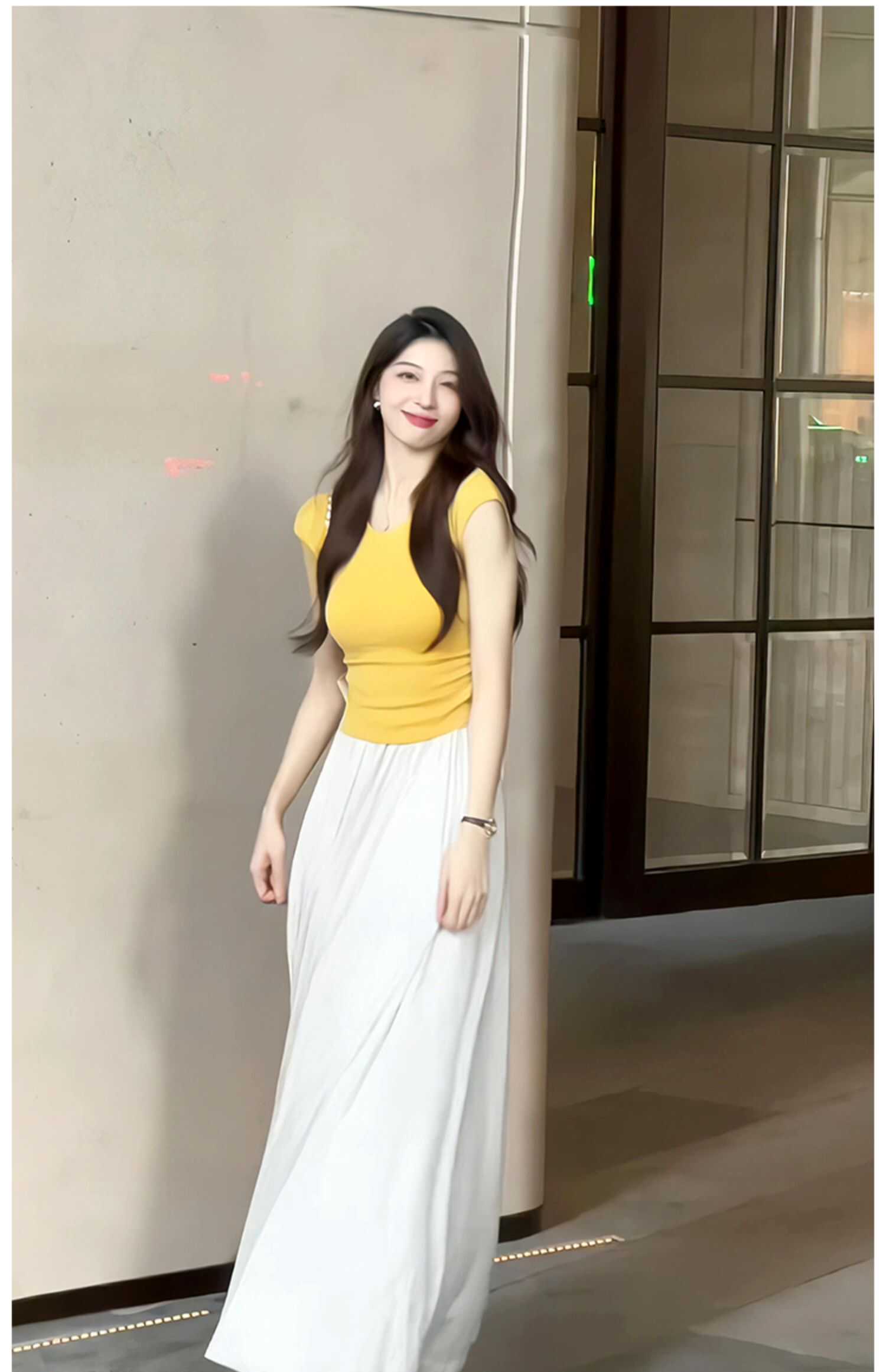 2025春夏新款御姐气质女神范连衣裙套装女高级感短袖半身裙两件套