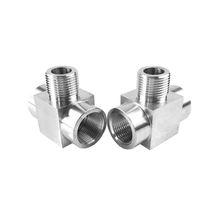 304 内外内三通 高压转换接头内外丝三通定做数控接头1 2 3 4 6分