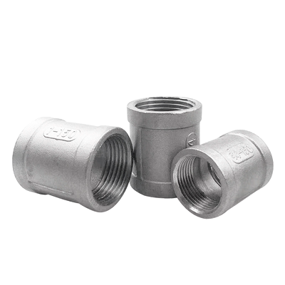 304不锈钢管内丝接头直通