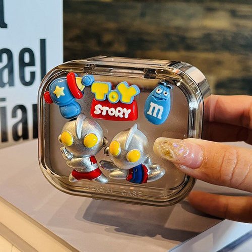 便携出行牙套收纳盒分层沥水卡通