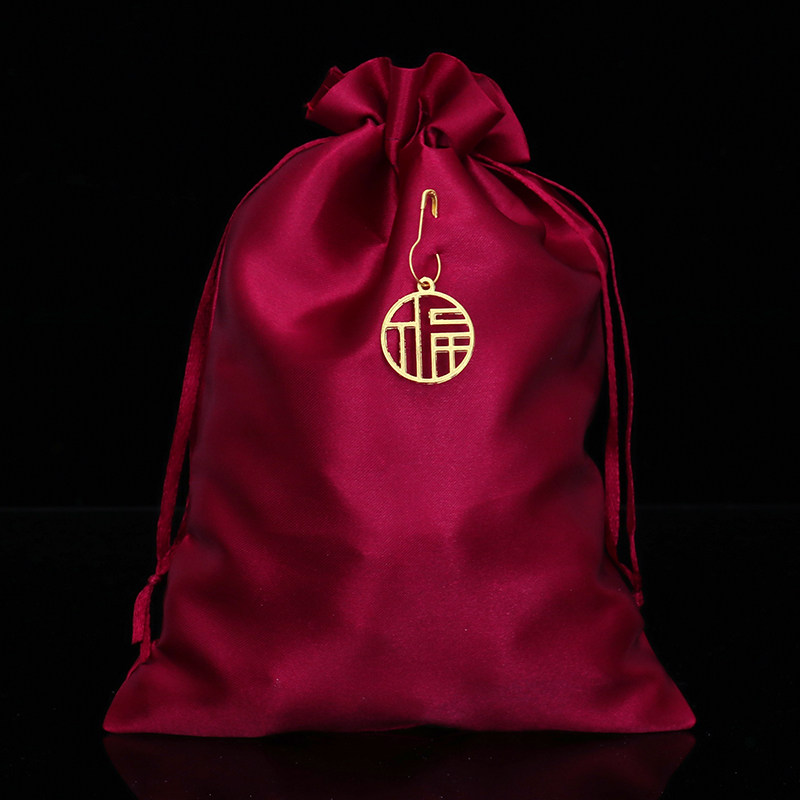 2026新年福袋空袋荷包锦囊抽绳小布袋子结婚喜糖袋包装首饰礼品袋