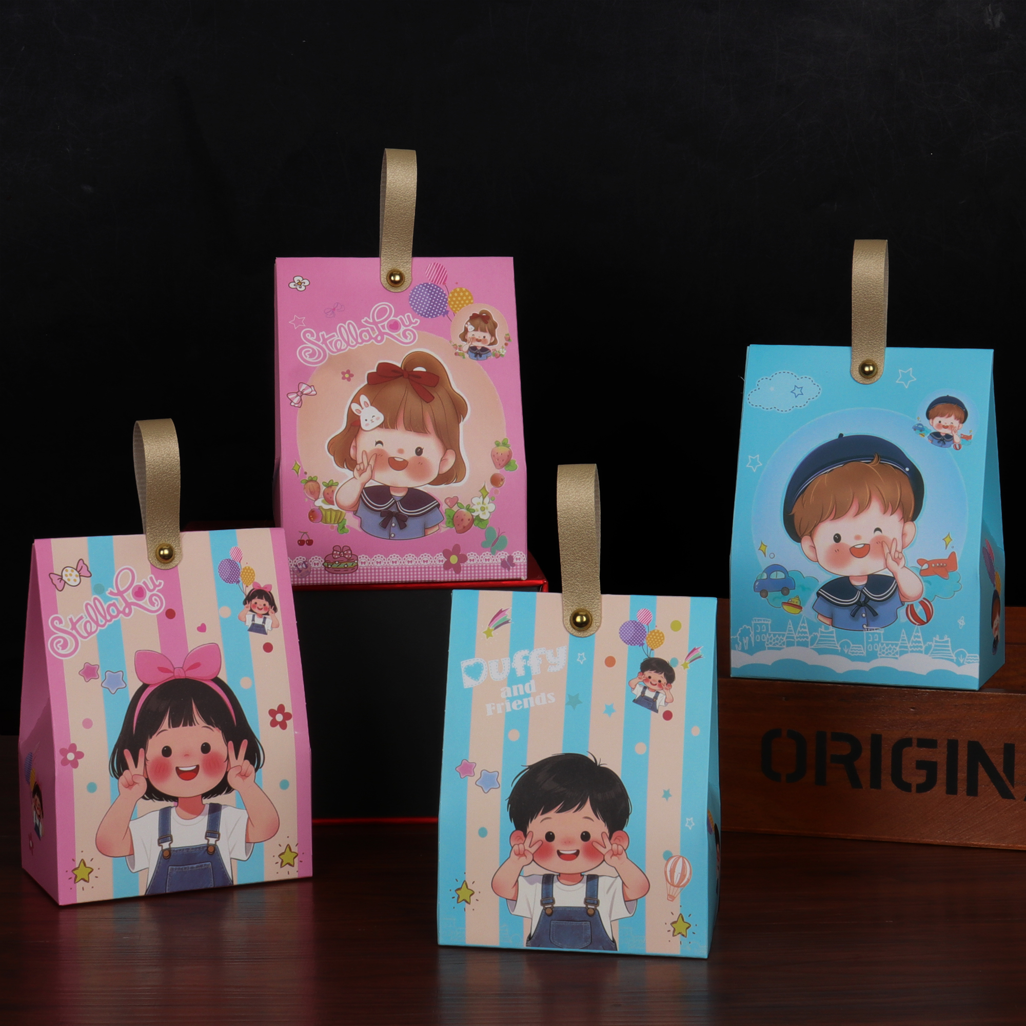 宝宝出生满月喜糖盒子百日周岁生日喜宴回礼包装盒儿童幼儿园礼盒