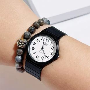 卡西欧 学生考试防水石英运动情侣男女小黑手表 7B2 Casio