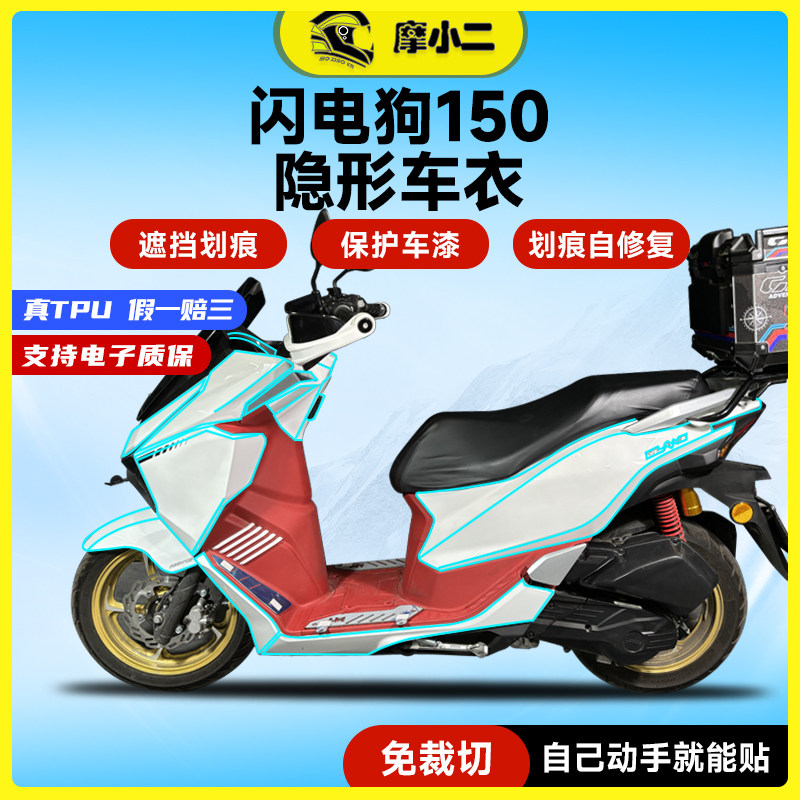 适用猎变闪电狗150隐形车衣