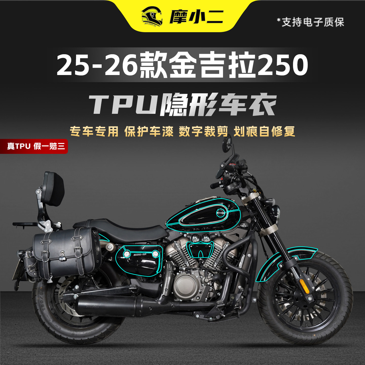 适用25-26款金吉拉250TPU车衣