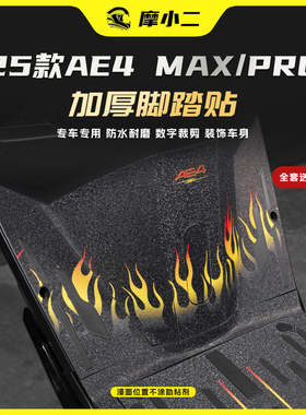 适用25款春风极核AE4 MAX/PRO脚踏贴纸车身装甲保护贴膜防刮改装