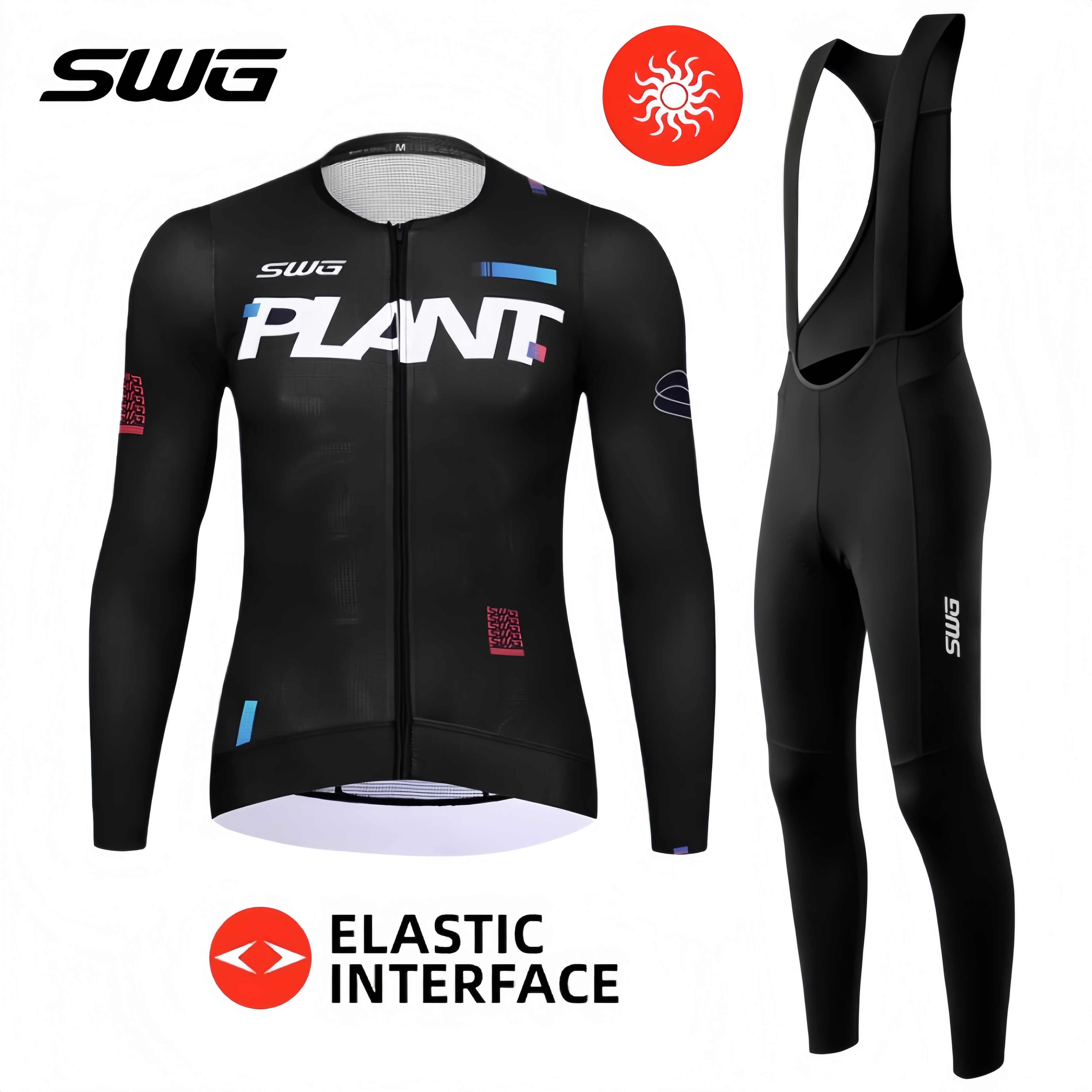 SWG铭胜骑行服套装抓绒保暖长袖长裤秋冬季户外骑行服2025新款