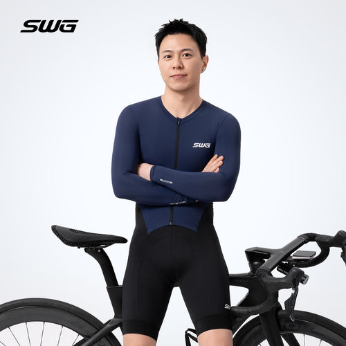 春夏长袖连体骑行服专业公路