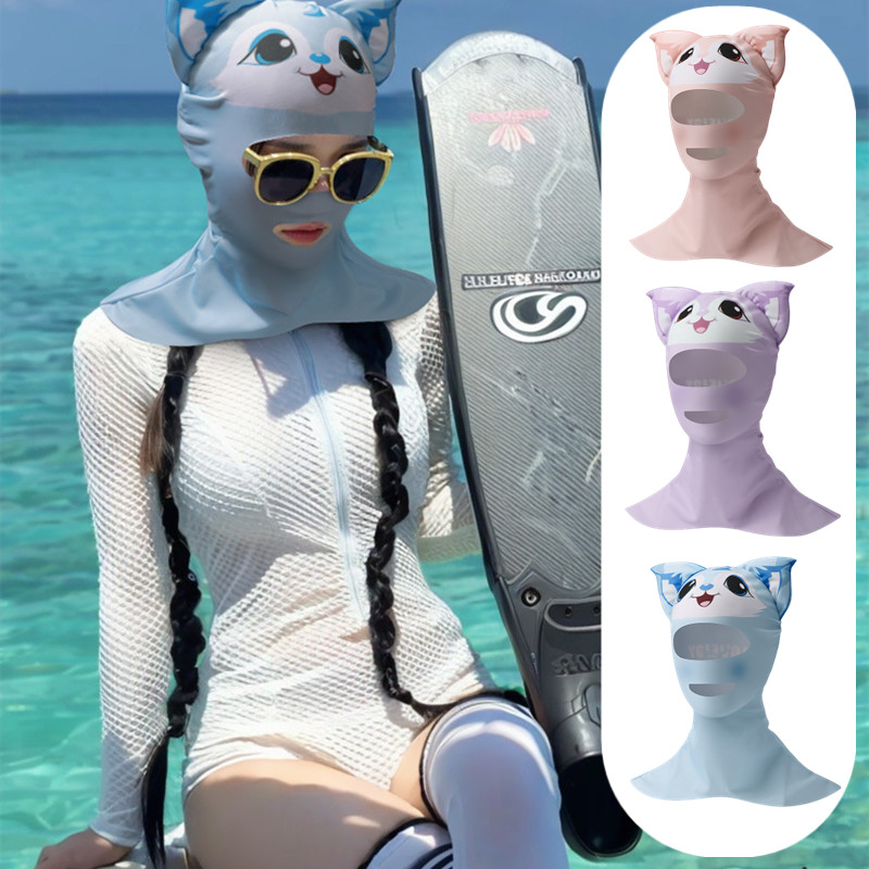 Rexchi游泳专用防晒面罩脸基尼