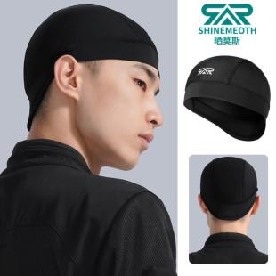 夏季 骑行小帽男女防晒头套头罩摩托车头盔内衬透气内胆 冰丝薄款