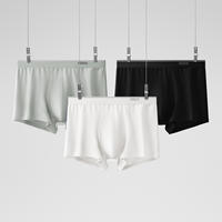 3 pieces: Bananai silver leather 300S briefs for men, pure cotton breathable crotch pants, four-corner shorts for men thumbnail 7