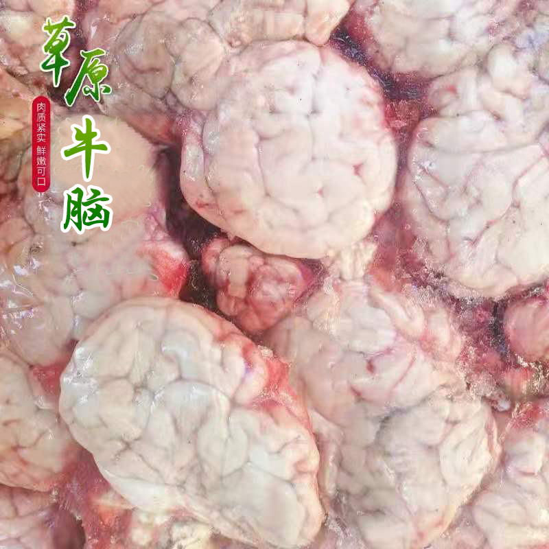 牛脑子 牛脑花 新鲜草地牛牛脑 4斤包邮 呼伦贝尔直发