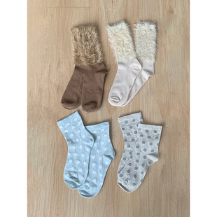 出口外mao 波纹毛毛袜 数量多