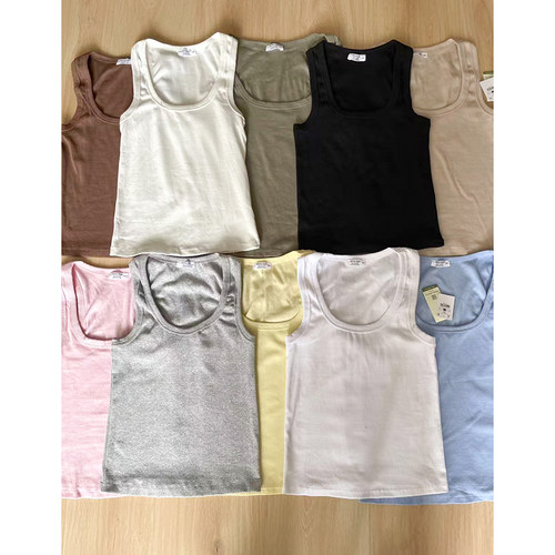 ARENE B*SIC宽肩带背心10色