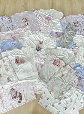 GP尾货，gel*to piq*e 面料又软又亲肤，卡通睡裙睡衣套装