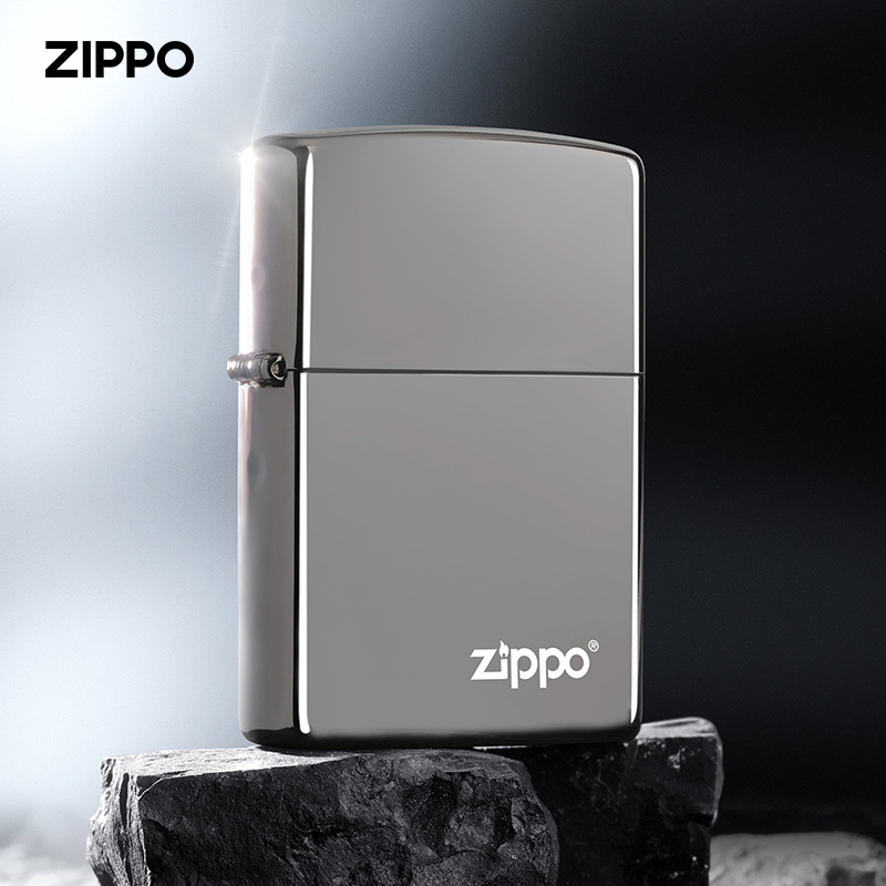 zippo打火机正品美国原装黑冰