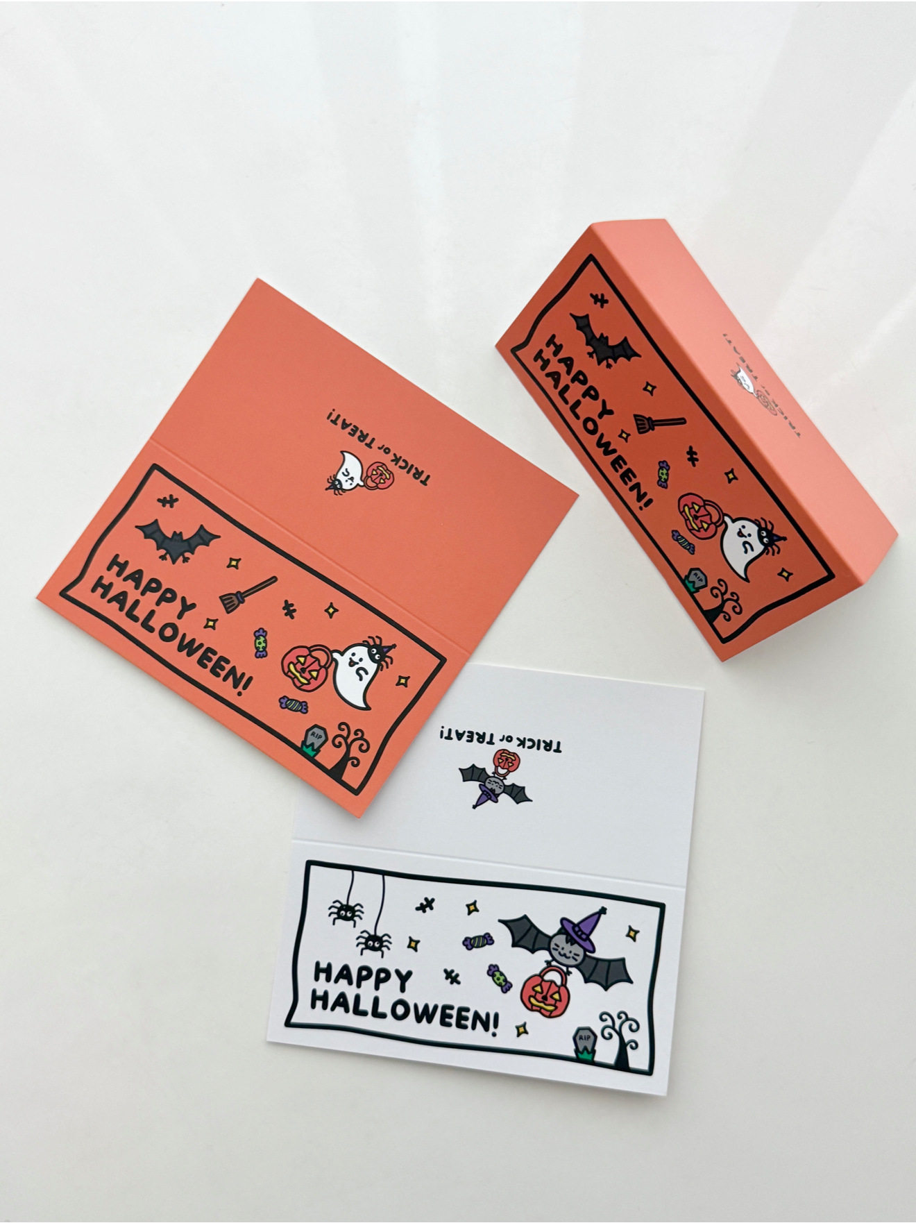 ins风万圣节糖果袋卡头hap贺卡/明信片