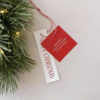圣诞节圣诞吊牌100片圣诞树挂牌小卡片派对装饰吊卡DIY礼品标签